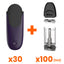 CCELL Dart-X Purple-Black Pack (30 Batteries + 100 Pods 1ml)
